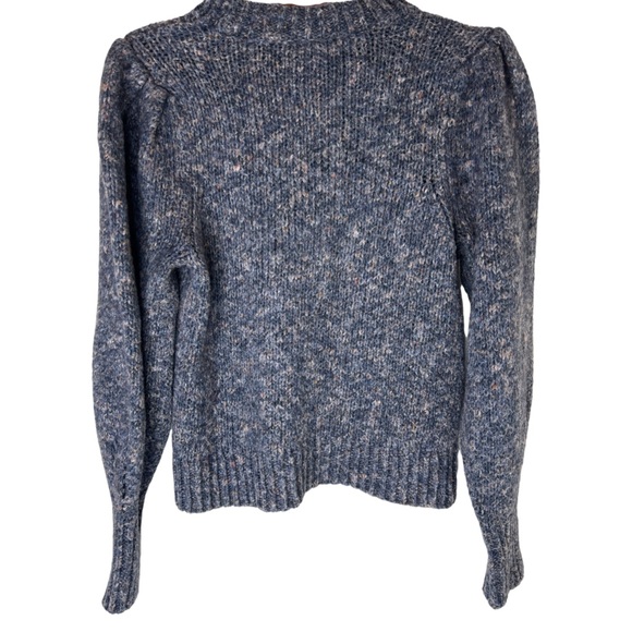 MADEWELL Pleat Shoulder Pullover Wool Blend Sweater Size Medium - Picture 5 of 16